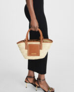 Le petit panier Soli / Light Brown/White Stripes