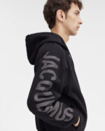 Le Hoodie Typo/Oversized logo sleeve hoodie.