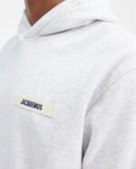 Le hoodie Gros Grain/ Grey logo hoodie.