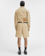 Le Beige short Marrone Zipped cargo shorts.